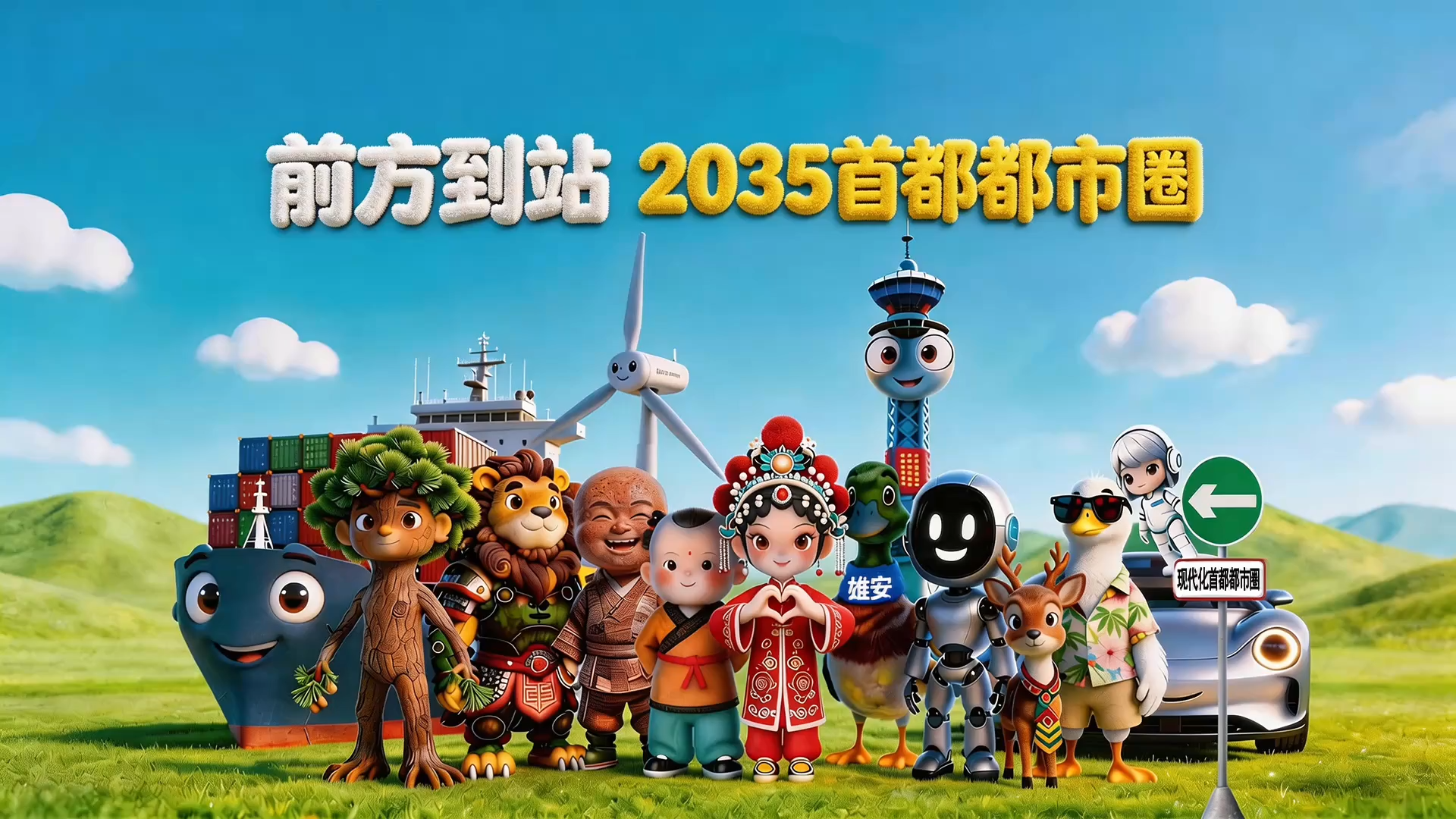 AI创意视频丨前方到站：2035首都都市圈