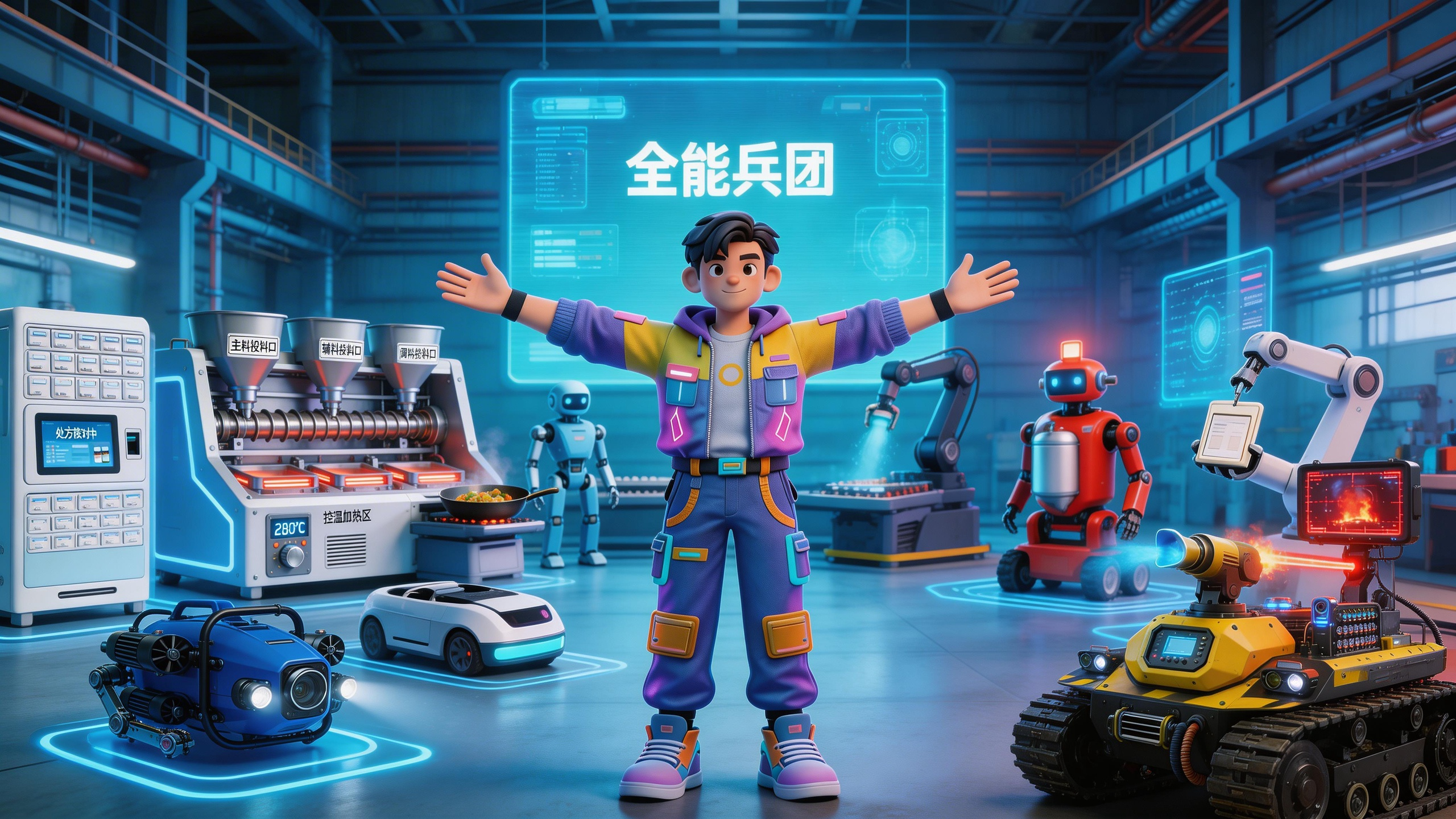 AI说唱·县计县策 | 唐山机器人战队 十八般武艺样样行