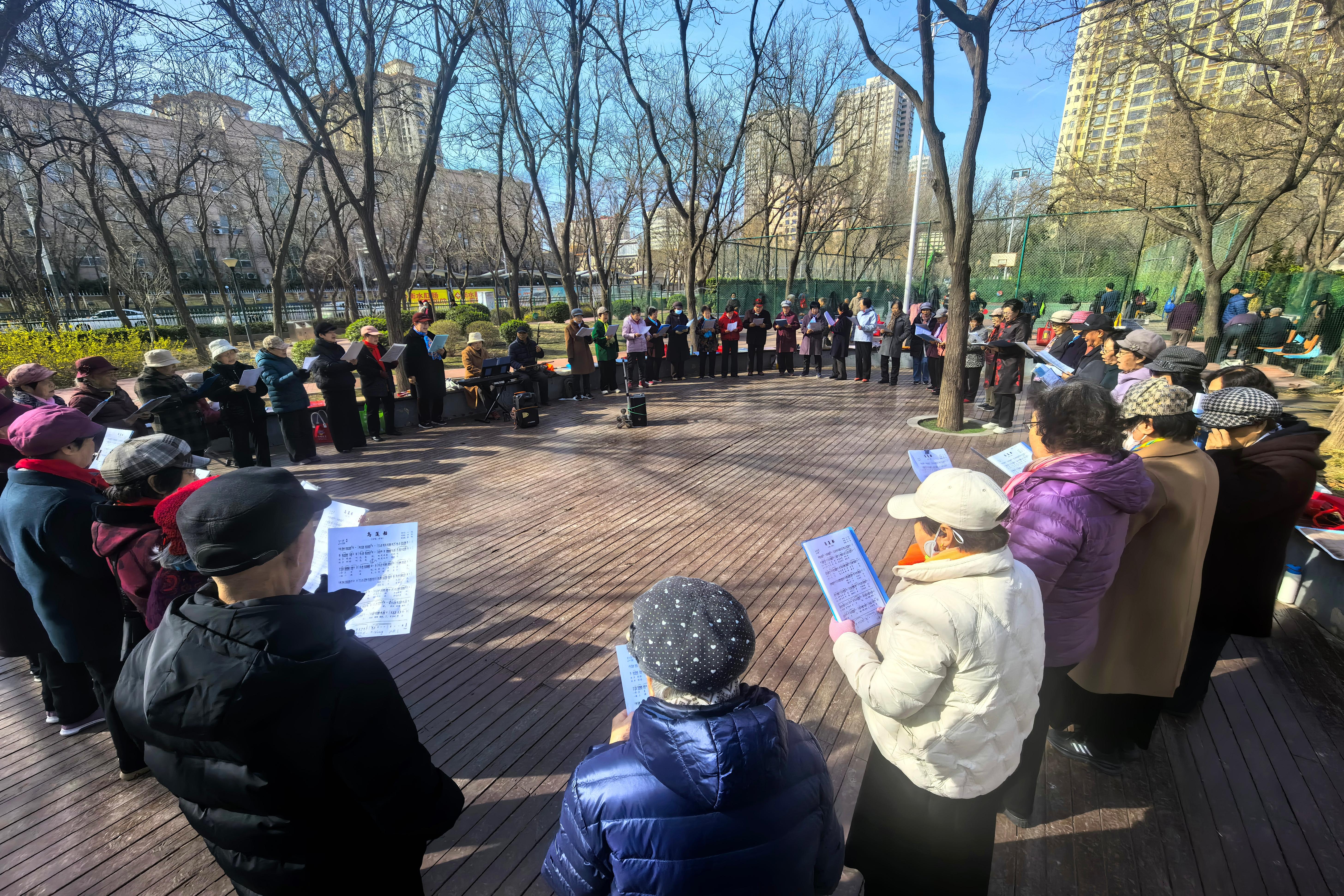 河北衡水：春日公园乐融融 文化生活暖人心