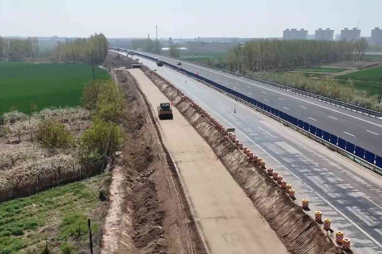 抢抓春季施工黄金期 衡德高速改扩建工程有序推进