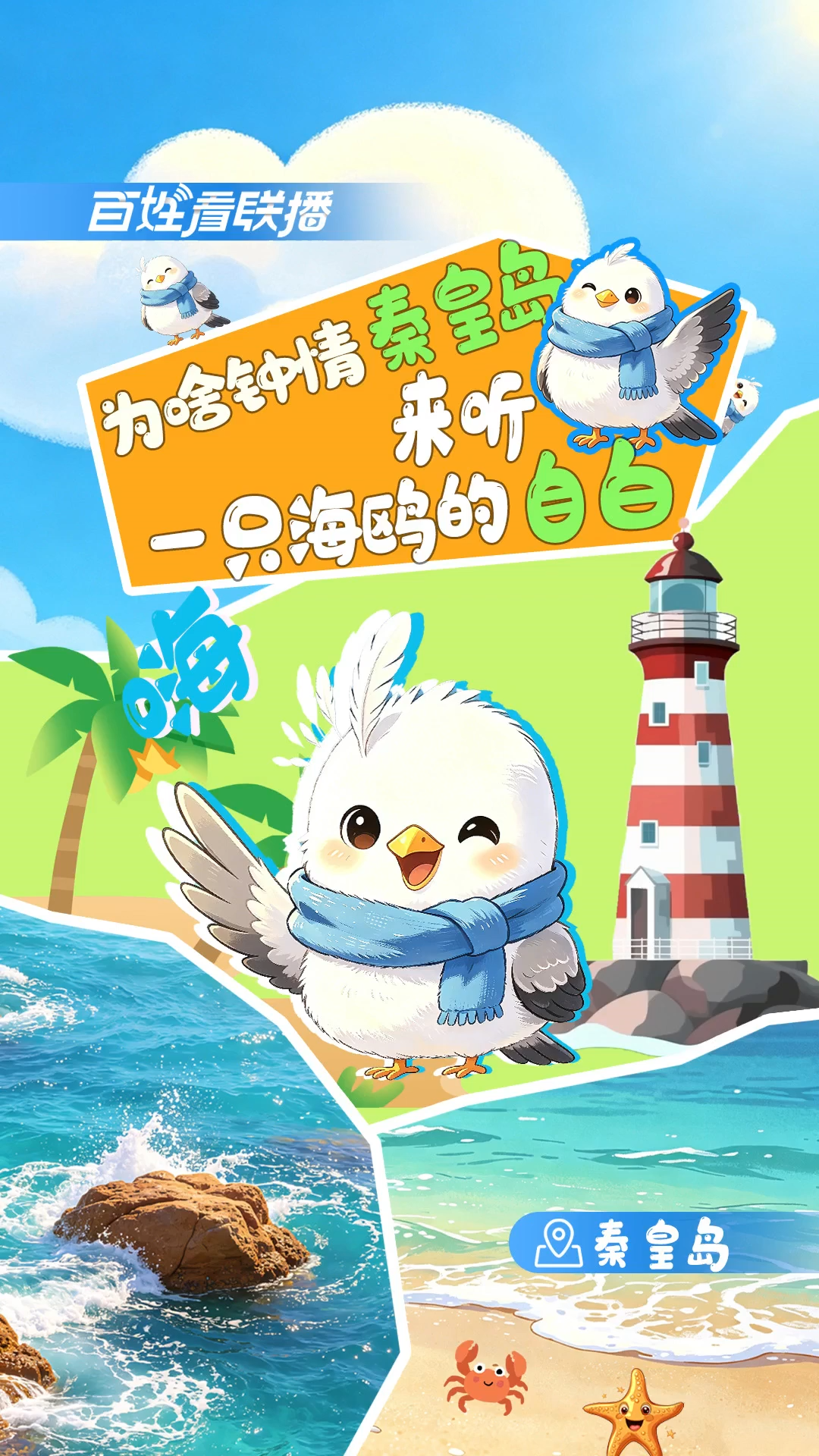 百姓看联播丨为啥钟情秦皇岛？来听一只海鸥的自白