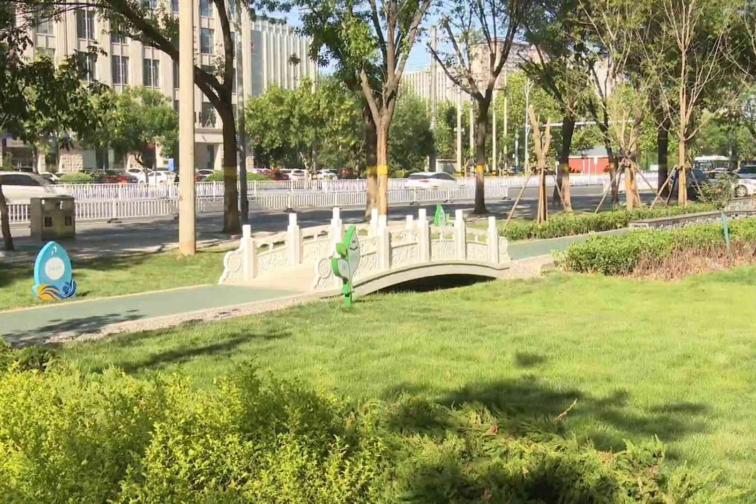 衡水市胡堂排干渠暗涵上方海绵改造项目全面完工开放