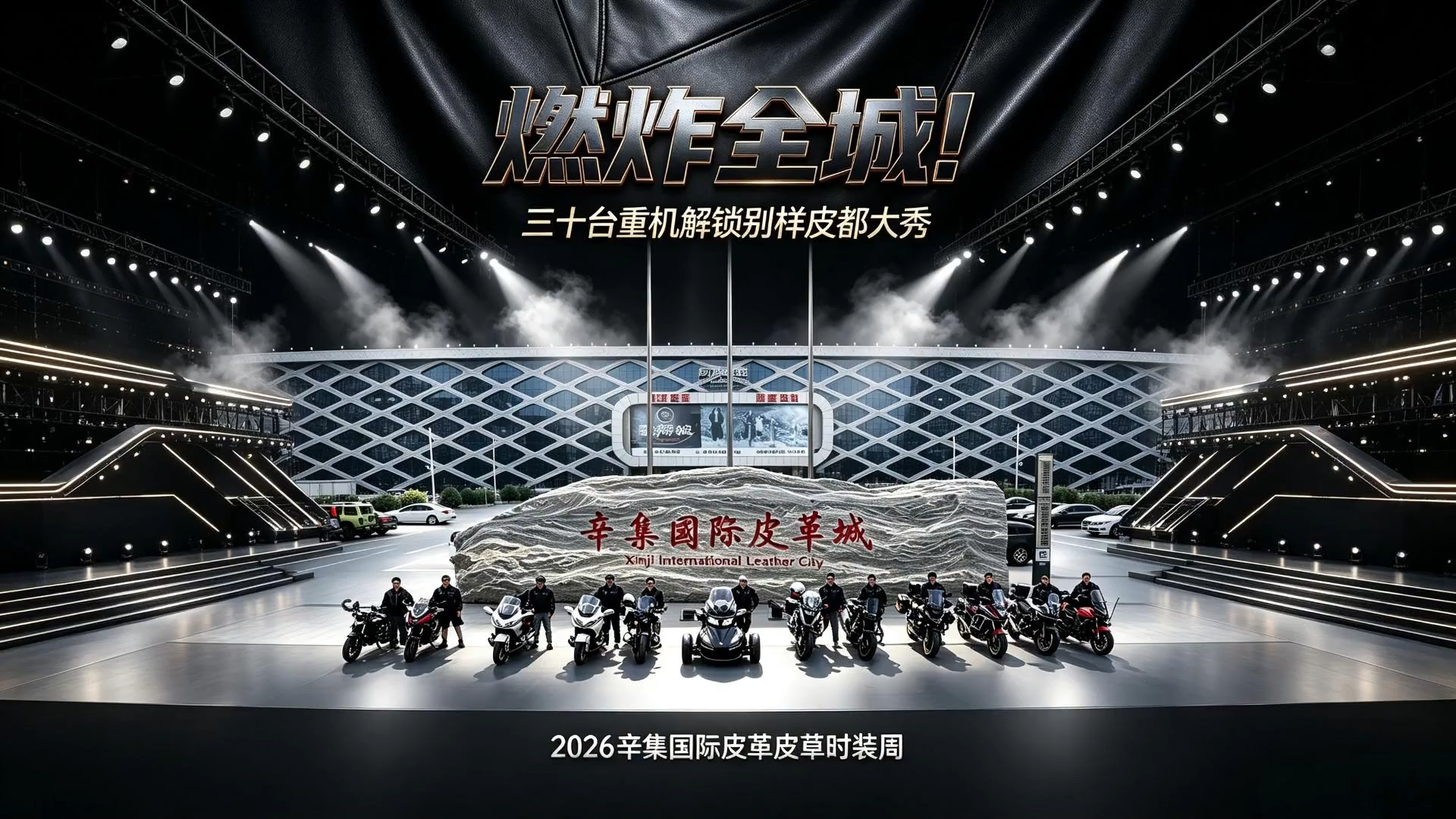 燃炸全城！30台重机解锁别样皮都大秀
