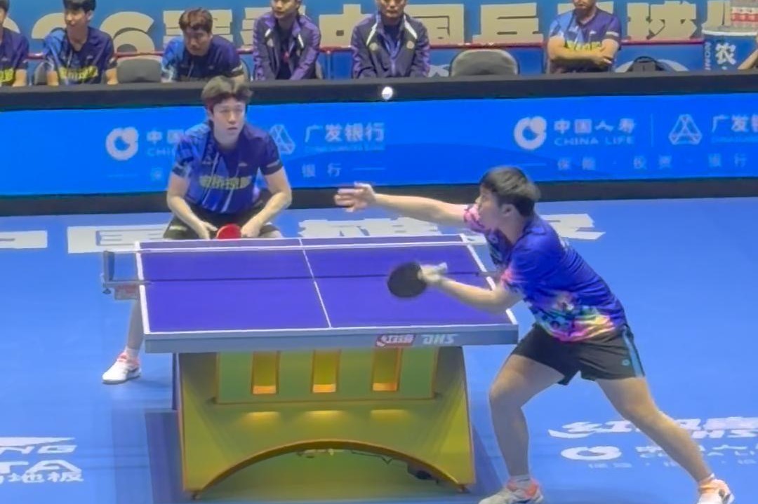 乒超联赛雄安站王楚钦3:0战胜U19小将龙宇 龙宇坦言首次上场很紧张