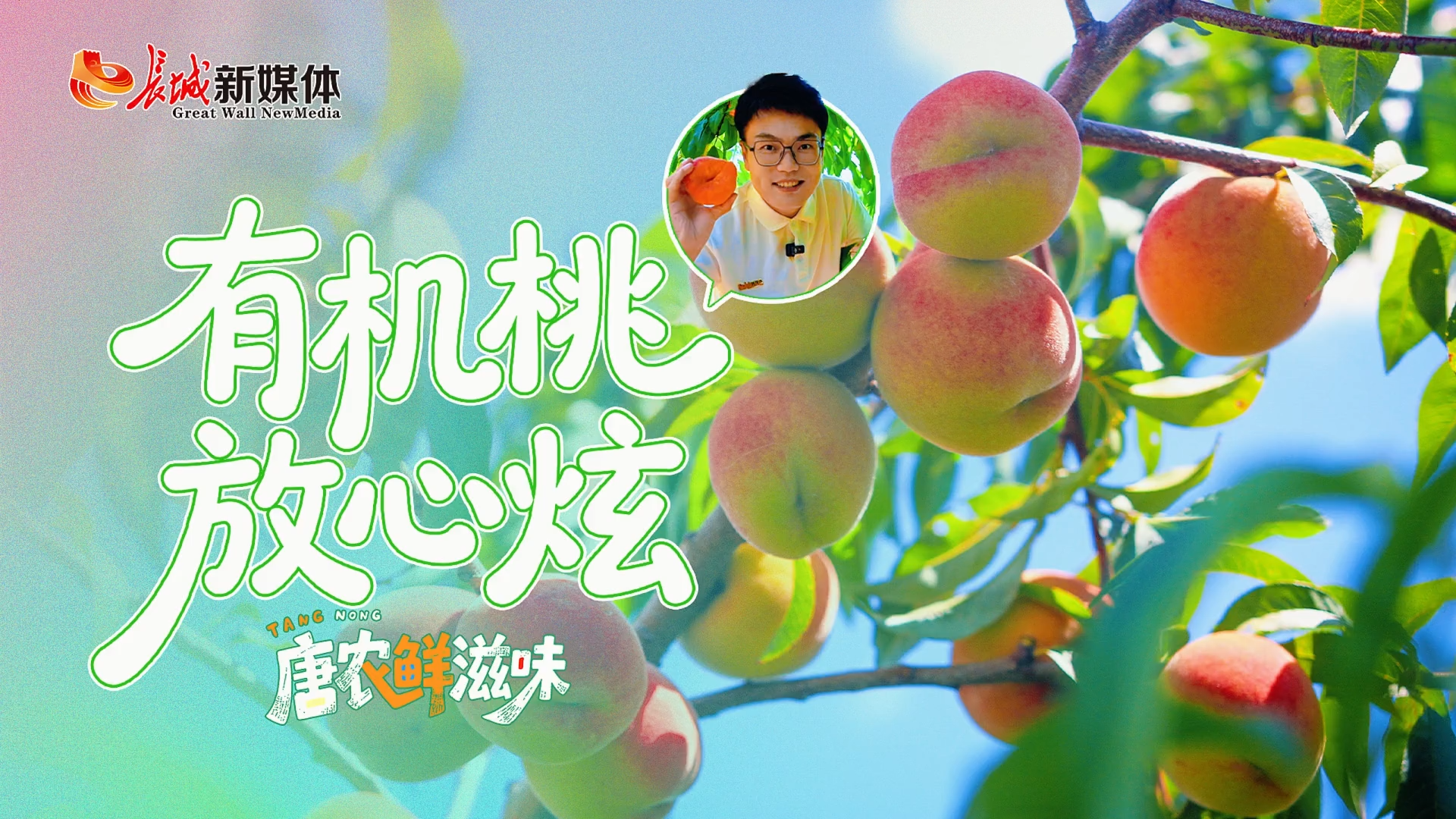 唐农鲜滋味丨有机桃，放心炫！